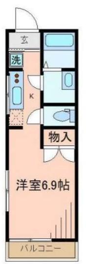 メゾン エスポワール(ワンルーム/3階)の間取り写真