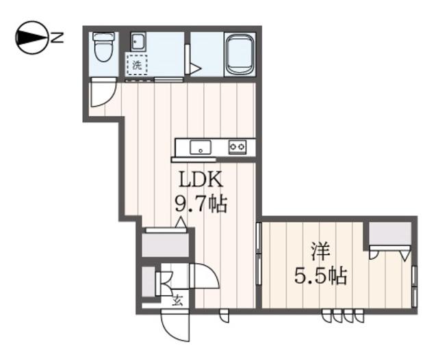 プチ アルモ(1LDK/1階)の間取り写真