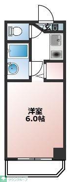 第7小島ビル(ワンルーム/2階)の間取り写真