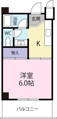 サンステージ佐古四番町(1K/1階)の間取り写真