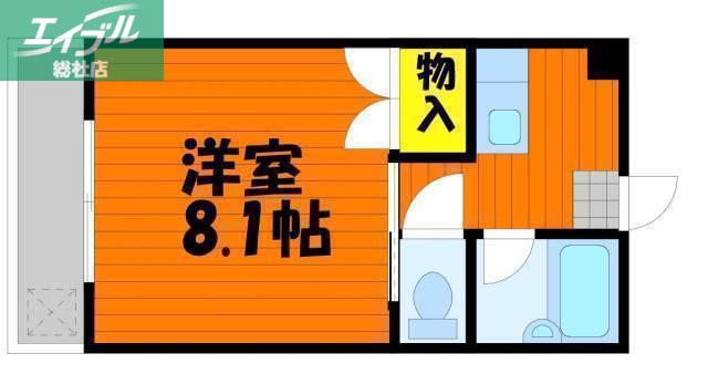 リーガI(1K/3階)の間取り写真