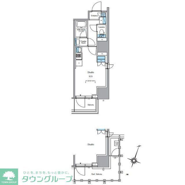 ルフォンプログレ渋谷ヒルトップ(ワンルーム/6階)の間取り写真