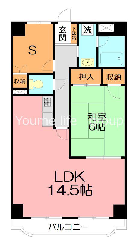 マイメゾン湘南一番館(1SLDK/2階)の間取り写真