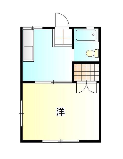 シナール上北沢(1K/1階)の間取り写真