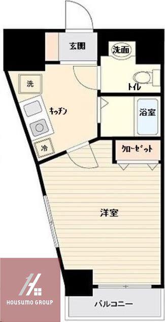 ラナップスクエア中之島公園(1K/2階)の間取り写真