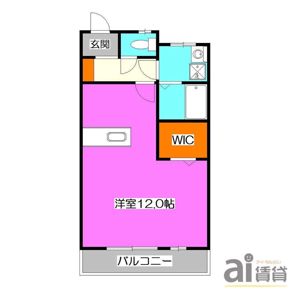 富士見ビル(ワンルーム/3階)の間取り写真