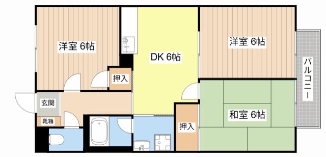 SURPLUSNISHIKAWA(3DK/2階)の間取り写真