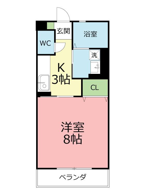 センチュリーハイム(1K/1階)の間取り写真