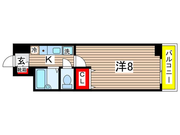 BLOIS SUGUMO(1K/4階)の間取り写真