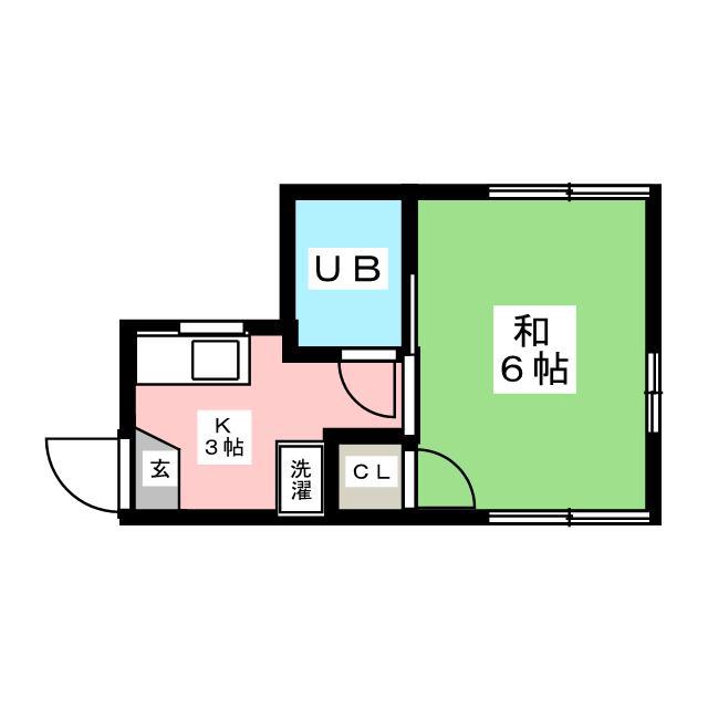 シティハイツ西巣鴨(ワンルーム/2階)の間取り写真
