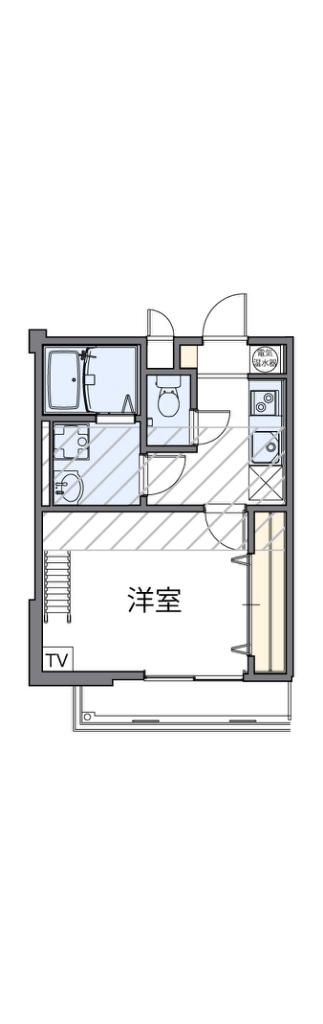 レオパレス柴原LA1(1K/1階)の間取り写真
