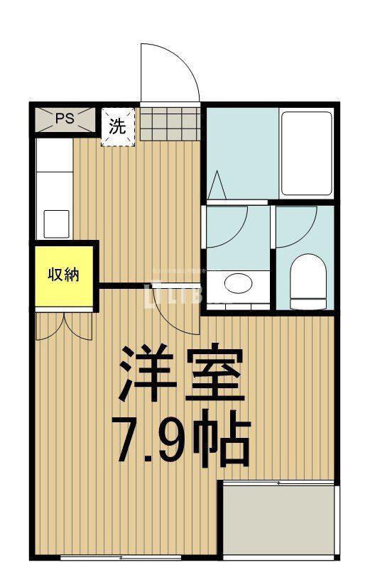 プレジデンシャル立川(1K/4階)の間取り写真