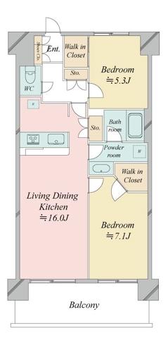 RESIDIA MINAMI-SENJYU(2LDK/9階)の間取り写真