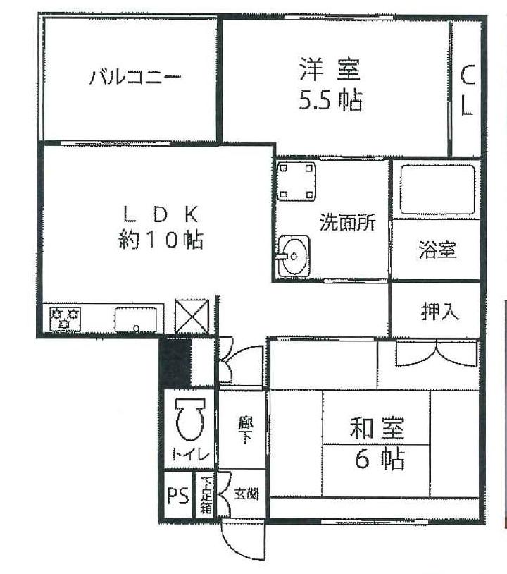 コミュニティハウスSOUWA(2LDK/3階)の間取り写真