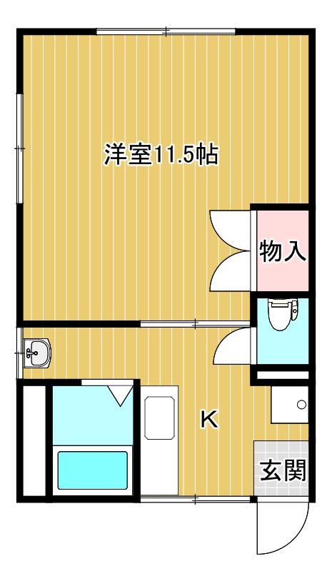 チェリベハウス(1K/2階)の間取り写真