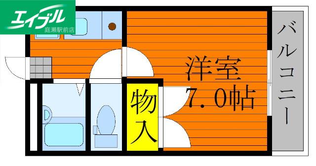 FOR RENT M1(1K/1階)の間取り写真