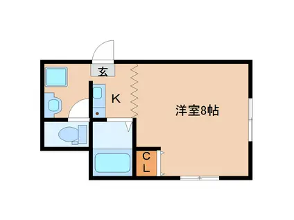 ナラパークヨシムラ(1K/2階)の間取り写真