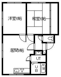 イトーピアハイツM5(2DK/2階)の間取り写真