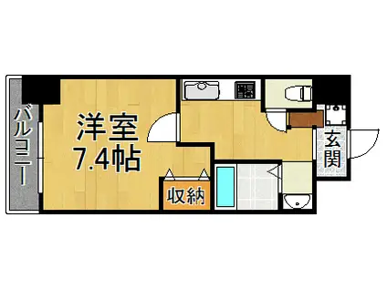 マードレ西宮(1K/5階)の間取り写真