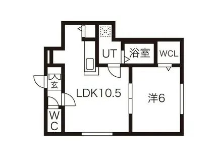 N-STAGE GREEN(1LDK/2階)の間取り写真