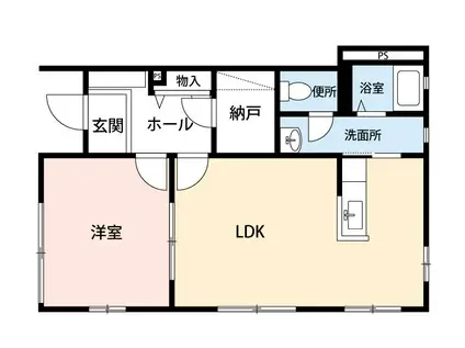 杉並区高円寺南1丁目16-5(1LDK/1階)の間取り写真