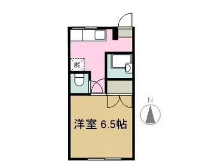 コートダジュールAB(1K/2階)の間取り写真