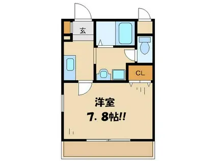 アルエンテ(1K/2階)の間取り写真