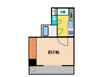 フォルム東住吉(1K/7階)の間取り写真