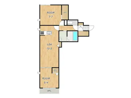 シャーメゾン グランコート(2LDK/1階)の間取り写真