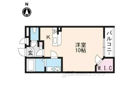 レオネクストシャルマン金岐(1K/1階)の間取り写真