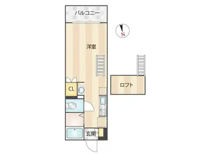 RJR博多駅東(ワンルーム/4階)の間取り写真