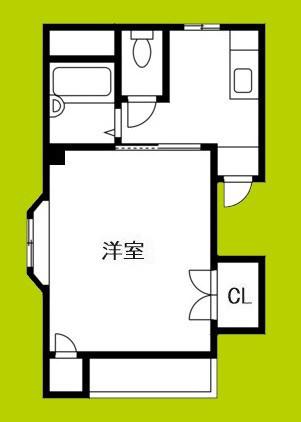 青葉アクティブ(1K/4階)の間取り写真