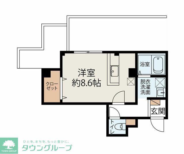 ウィステリア新田町(ワンルーム/5階)の間取り写真
