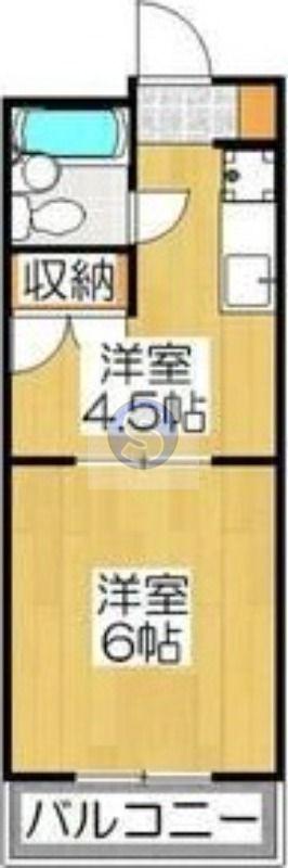 REAQUIE智恵光院(2K/4階)の間取り写真