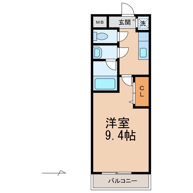 フジパレス太田 II番館(1K/2階)の間取り写真