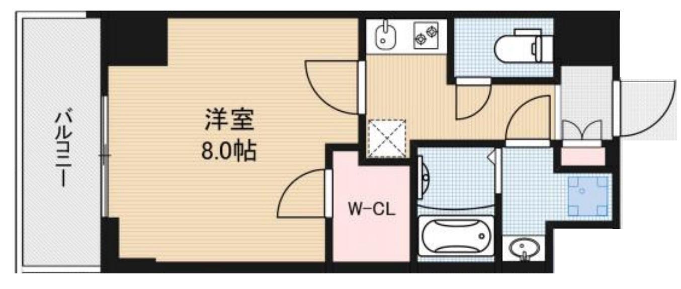 SPコート大阪城東(1K/7階)の間取り写真