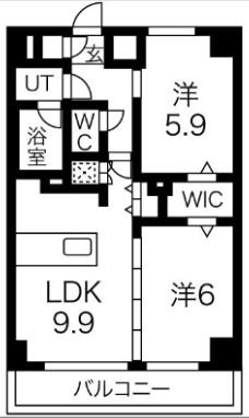 エルフォルテ東日暮里(2LDK/6階)の間取り写真