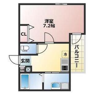 ALEGRIA高速長田(1K/3階)の間取り写真