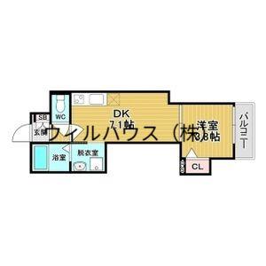 F ASECIA PUR 湊(1DK/3階)の間取り写真