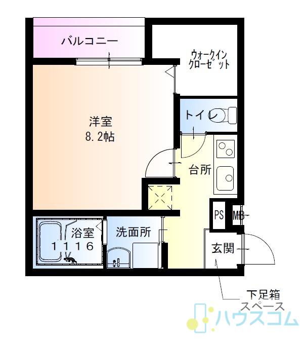 フジパレス東正雀(1K/3階)の間取り写真