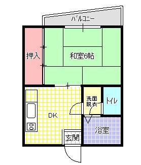 シャトーレジデントPARTⅢ(1DK/3階)の間取り写真