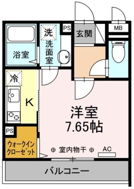 アネックスSAGAMI(1K/1階)の間取り写真