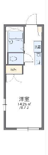 レオパレスシーサイド網干(1K/1階)の間取り写真