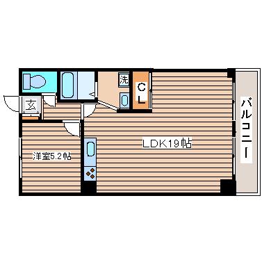 グランドシャトー舞子台(1LDK/2階)の間取り写真
