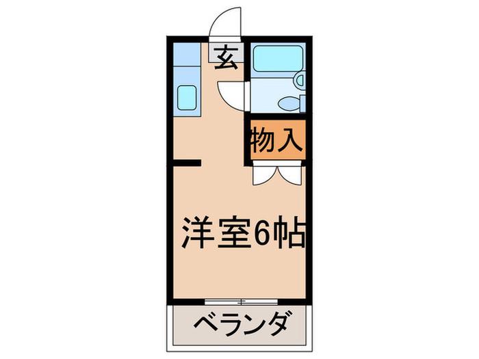 エクセレンス力丸(ワンルーム/3階)の間取り写真