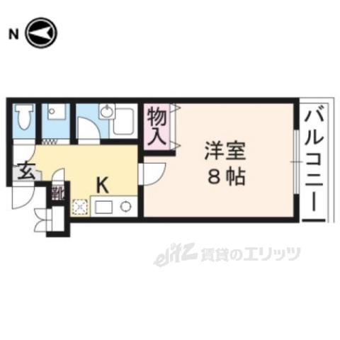 アイハウス(1K/3階)の間取り写真
