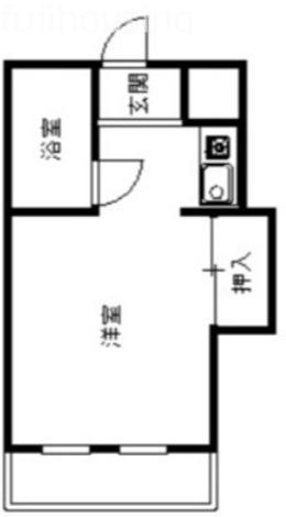 ビューパレー久喜(1K/2階)の間取り写真