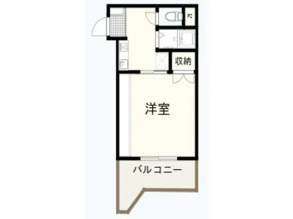 ブライトイン・タカヤ(1K/3階)の間取り写真