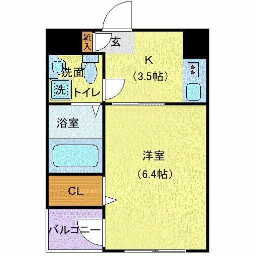 アリビオン大泉学園(1K/2階)の間取り写真