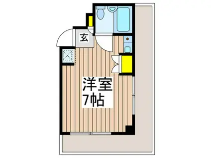 サンライト港南台(ワンルーム/3階)の間取り写真